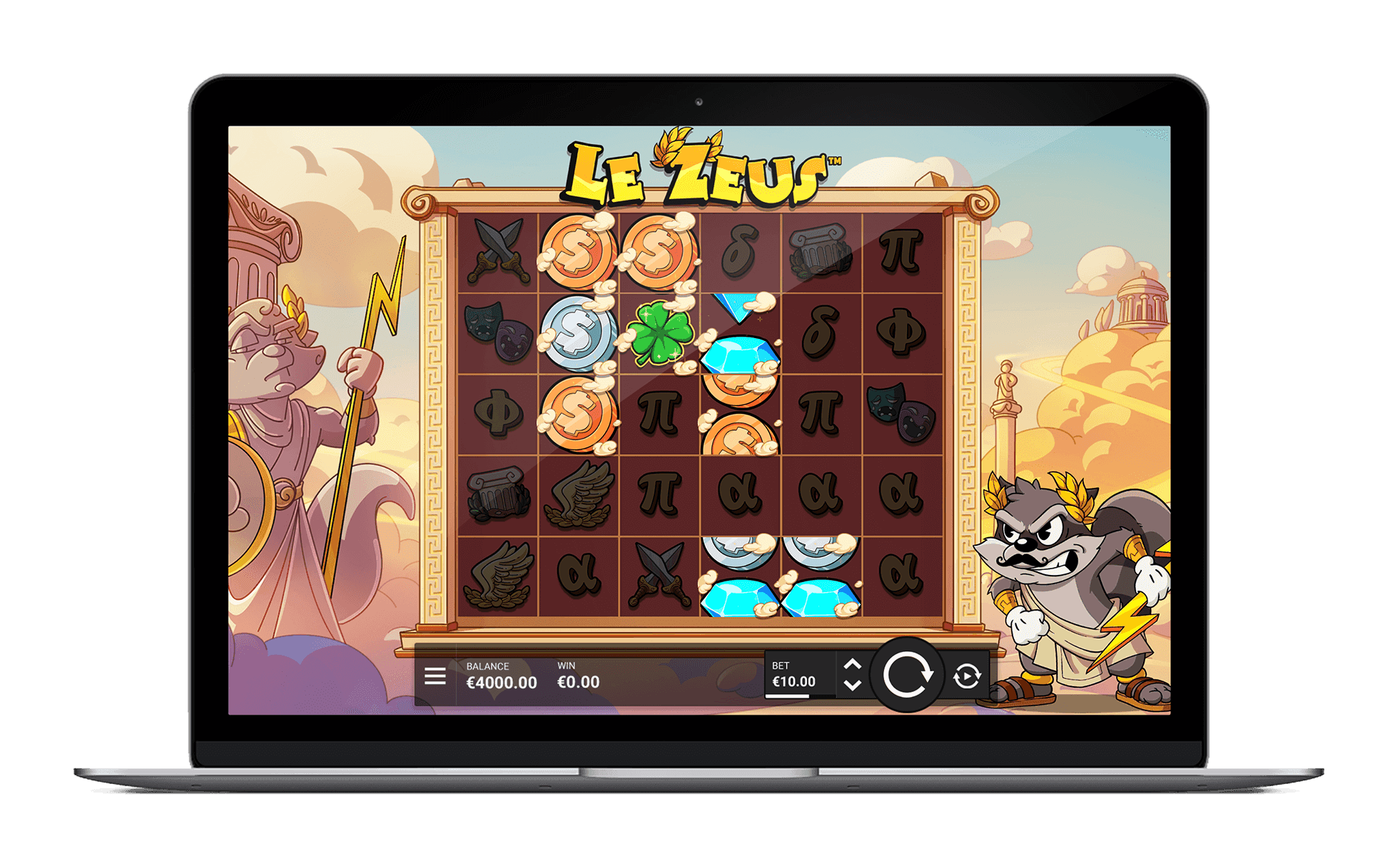 Hacksaw Gaming Le Zeus 슬롯 공식 게임 화면