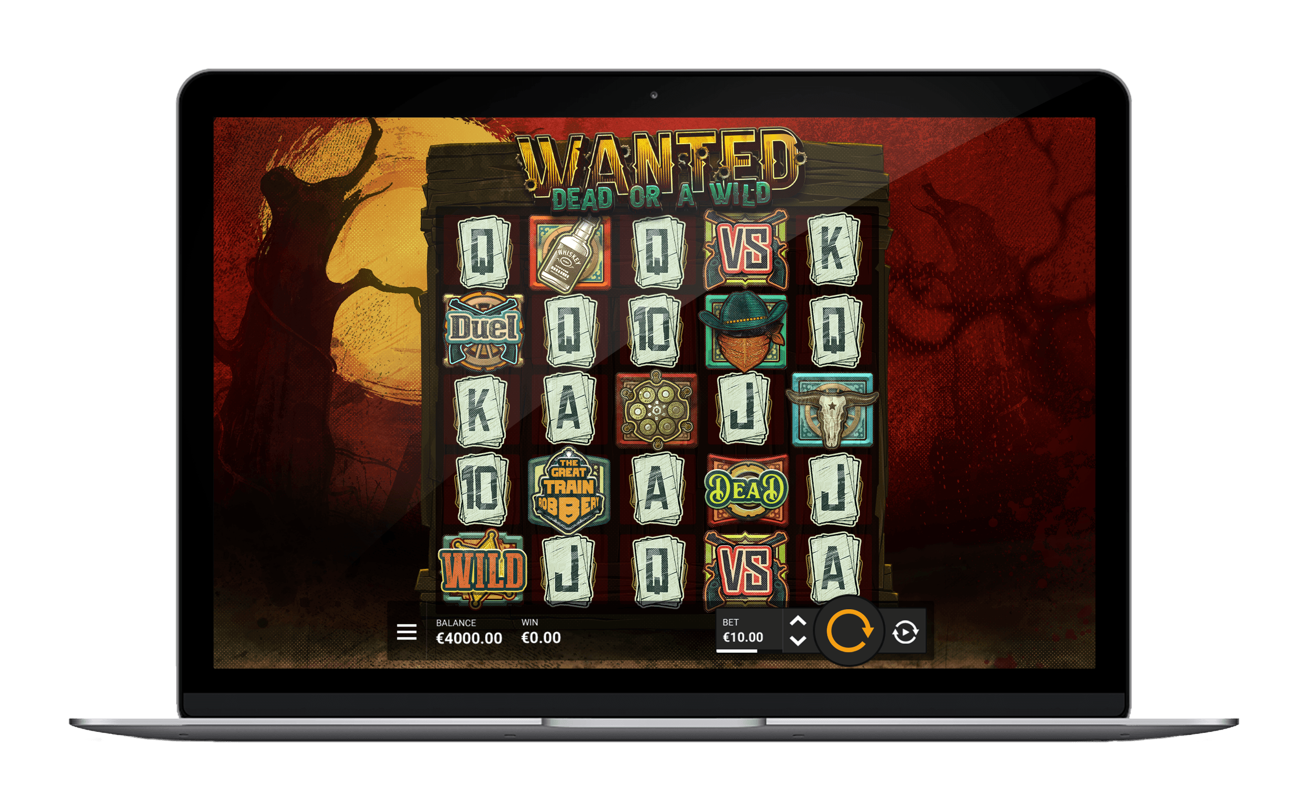 Hacksaw Gaming Wanted Dead or a Wild 슬롯 공식 게임 화면